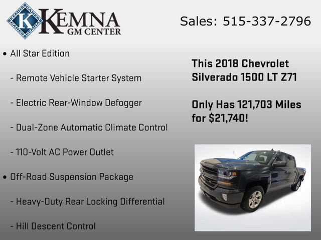 2018 Chevrolet Silverado 1500 LT