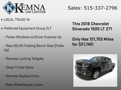 2018 Chevrolet Silverado 1500 LT