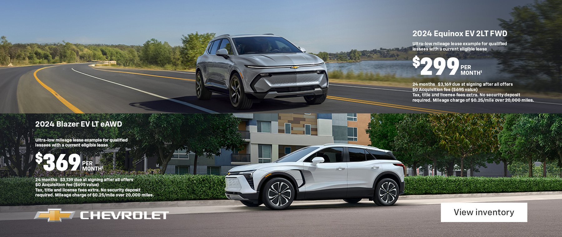 2024 Equinox EV and 2024 Blazer EV