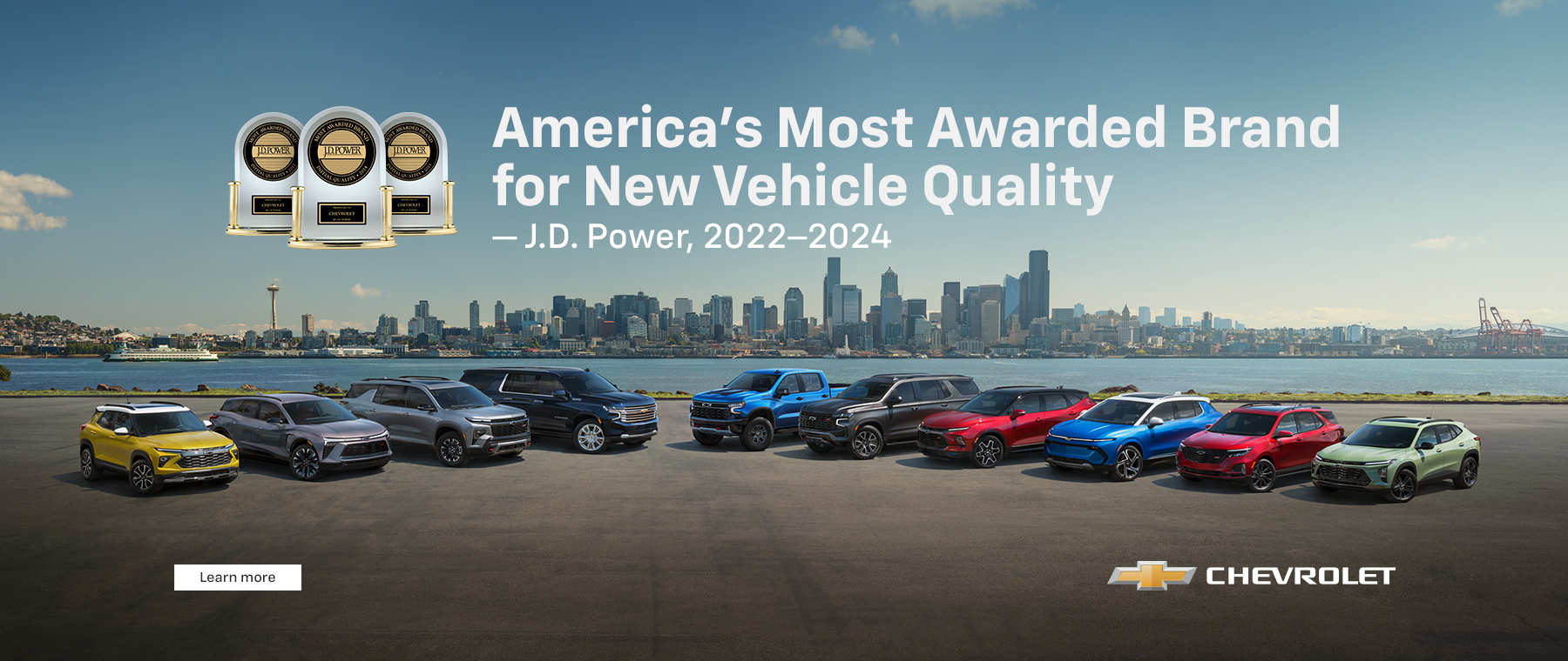 America's Most Awarded Brand for New Vehicle Quality 
